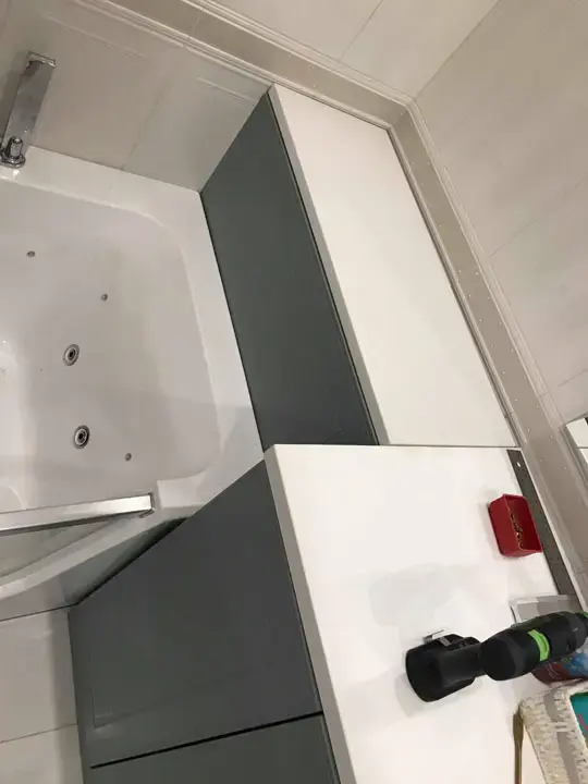 Dupla mosdós fürdőszoba bútor referencia, 2. kép, Budapest II. kerület